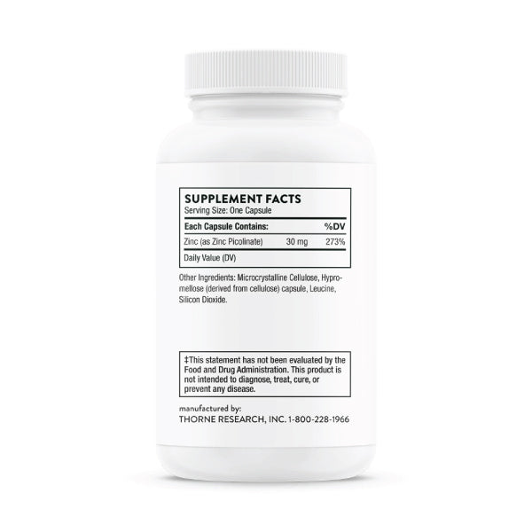 Zinc Picolinate 30mg – NSF Certified for Sport