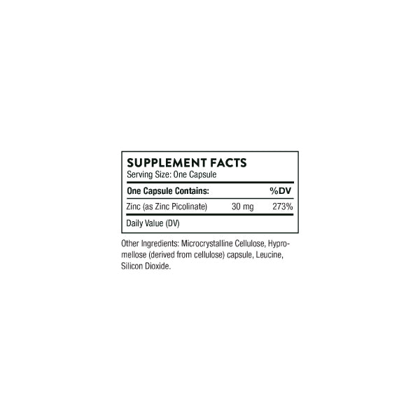 Zinc Picolinate 30mg – NSF Certified for Sport